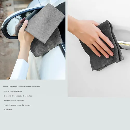 Miniatura 5 de Bsorbent - 10 paños de limpieza mágicos gruesos, paño de limpieza mágico de microfibra reutilizable sin rayas para cocina, ventana, vidrio