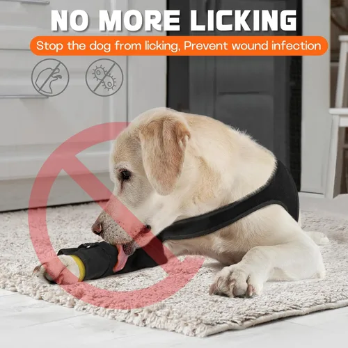 Miniatura 5 de Manga de Recuperación Pawfun para Perro para la Pata Delantera – Manga Única para Perro para Detener el Lamido – Protección Transpirable para Dolor