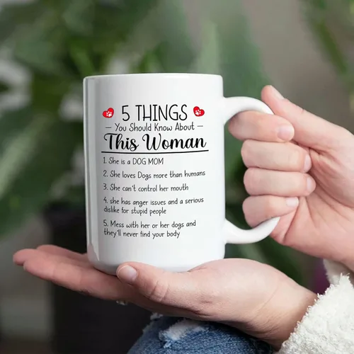 Miniatura 3 de Taza de café con imagen de perro y mamá, taza de café de 11 onzas y 15 onzas, taza de café personalizada para mamá de perro, tazas para dueños