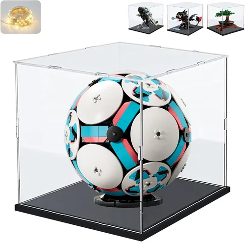 Miniatura 15 de Vitrina de acrílico transparente engrosada para coleccionables Lego 75325, caja transparente de autoensamblaje, gran protección antipolvo con base