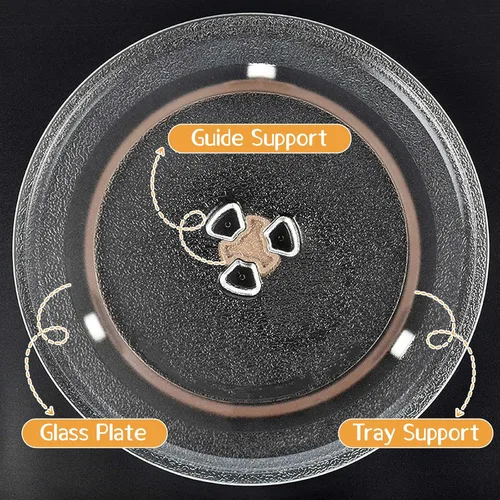 Miniatura 4 de Anillo giratorio de microondas de 8.74 pulgadas con rodillos de 0.591 in, anillo universal para horno de microondas, bandeja giratoria de repuesto