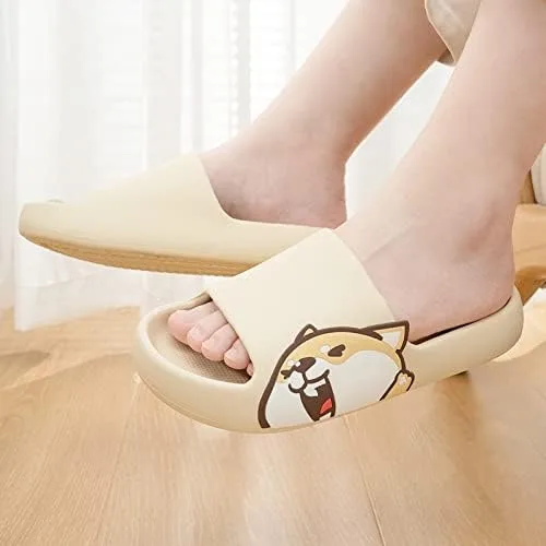 Miniatura 5 de ASONGMAKE Pantuflas acolchadas para mujeres y hombres, antideslizantes, suela gruesa y suave, zapatos de ducha, para interiores y exteriores