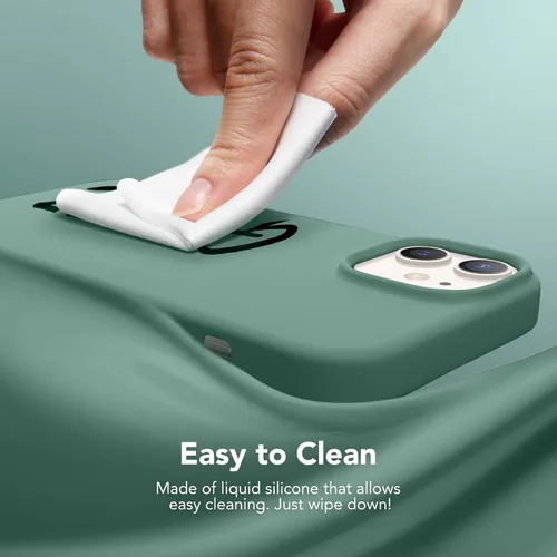 Miniatura 793 de GONEZ Funda de silicona para iPhone 15 Pro Max, compatible con Magsafe, protector de cámara + protector de pantalla, forro de microfibra suave