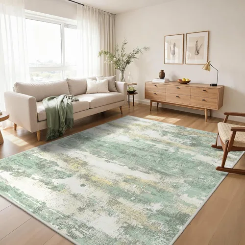 Miniatura 16 de GENIMO Alfombra antideslizante de 2 x 6 pies, lavable para pasillos de cocina, alfombras de cocina modernas abstractas, alfombra ligera de pelo bajo