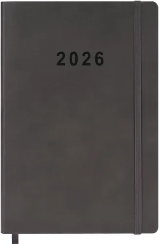 Miniatura 14 de Agenda académica 26-27, planificador semanal y mensual, julio de 2026 a junio de 2027, páginas de vacaciones, contactos y notas, cubierta de cuero