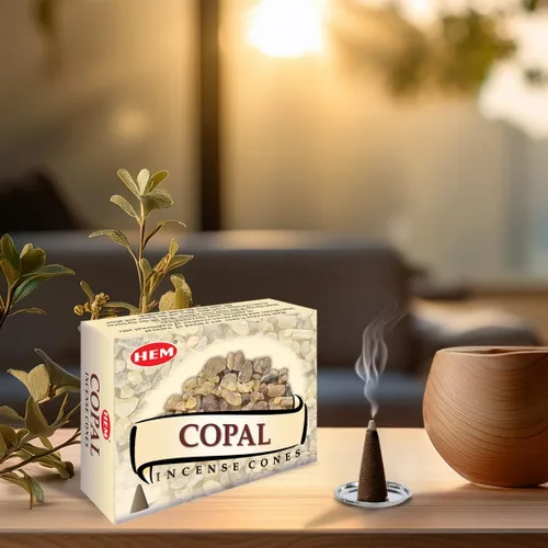 Miniatura 3 de HEM Copal - Conos de incienso – Paquete de 120 conos (10 cajas) – Aroma natural de larga duración para aromaterapia, limpieza, alivio del estrés