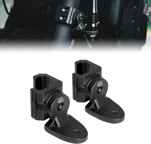 KEMIMOTO 2 soportes para luz de látigo UTV, soportes de barra de luz, antena CB, compatible con Polaris Ranger General Can-Am Defender Commander