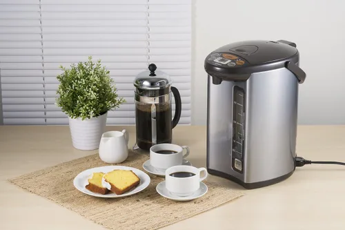 Miniatura 6 de Zojirushi NS-TSC18 Micom - Olla arrocera y calentador, 10 tazas y calentador de agua Micom, 135 onzas / 4.0 litros, color plateado