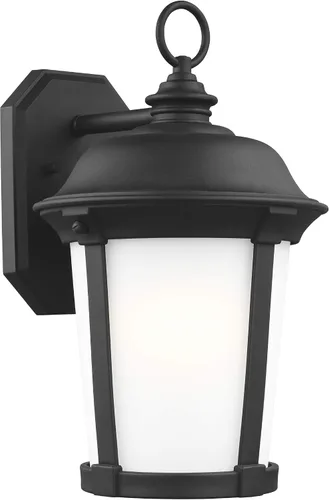 Generation Lighting 8750701-12 - Farol grande de pared para exteriores, una luz, color negro