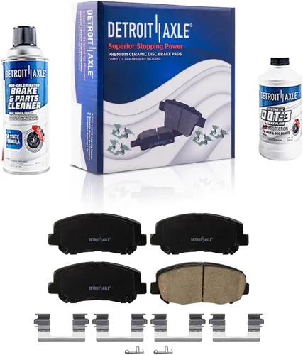 Miniatura 89 de Detroit Axle - Kit de freno delantero para Dodge Ram 1500 Durango Dakota Chrysler Aspen Dakota Driver Side Disco Freno Pinza de freno de cerámica