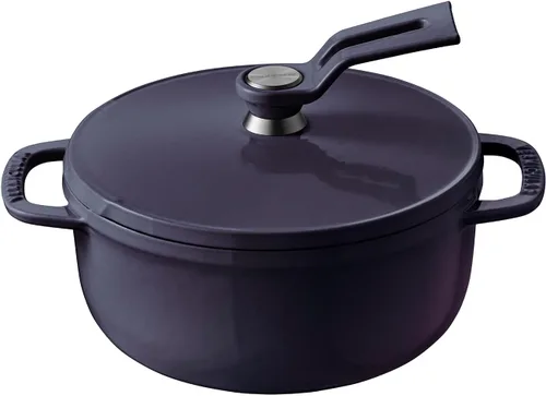 Olla para Horno Holandés Vermicular 2.0 | Olla de Hierro Fundido Esmaltada Ligera | 14cm (1 qt) | No tóxica | Compatible con inducción | Horno