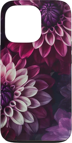 Miniatura 9 de iPhone 11 Dahlia Flower Floral Nature Garden Funda con diseño granate rosa y morado