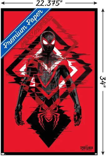 Miniatura 3 de Trends International Marvel's Spider-Man: Miles Morales - Póster de pared de traje, 22.375 x 34 pulgadas, versión premium sin marco