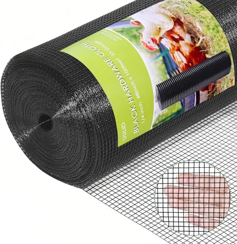 Miniatura 9 de Rollo de malla de hardware UULID de 1/2 pulgada, 48 pulgadas x 30 metros, calibre 19, malla galvanizada después de soldar en caliente, malla
