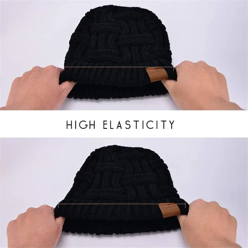 Miniatura 5 de Rosoz 1 y 2 paquetes de gorros de invierno para mujer