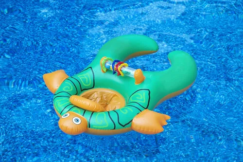 Miniatura 2 de Swimline Me & You - Flotador de piscina para asiento de bebé tortuga marina
