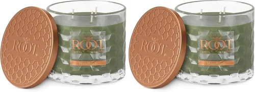 Miniatura 18 de Root Candles - Velas perfumadas de otoño en forma de panal de miel, de vidrio, con mezcla de cera de abejas de 3 mechas, 12 onzas, elaboradas a