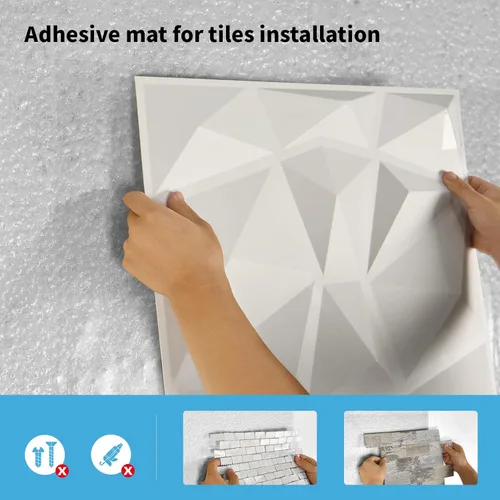 Miniatura 7 de Art3d Tapete adhesivo para colocar azulejos, hoja de cinta adhesiva de doble cara para manualidades, artes, proyectos de bricolaje, 12 pulgadas x