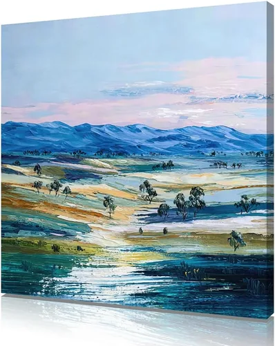 Miniatura 2 de ATELIYISHU Lienzo decorativo para pared, imágenes al aire libre, arte de pared, impresionismo, paisaje de naturaleza serena, pintura al óleo