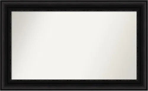 Miniatura 667 de Amanti Art Espejo personalizado, espejo de baño negro puente, espejo de pared o espejo de tocador de baño sobre el fregadero (26 x 26 pulgadas)