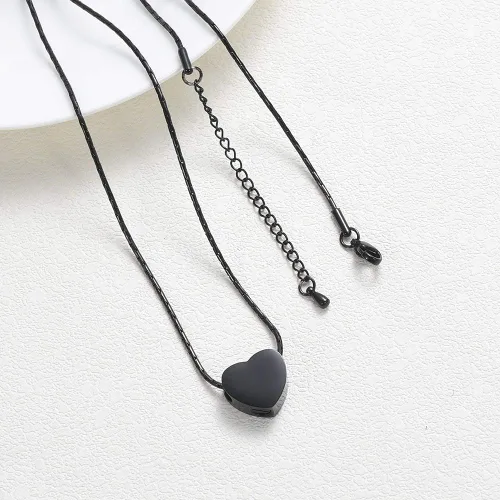 Miniatura 13 de constantlife Joyería de cremación para cenizas – Colgante de corazón conmemorativo collar de urna conmemorativa soporte para cenizas de acero