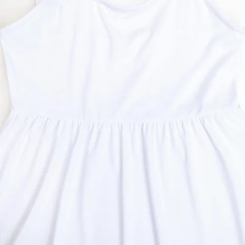 Miniatura 6 de DEBELLY Camiseta de maternidad para mujer, cuello cuadrado, tirantes con volantes, sin mangas, para embarazo, linda blusa tipo babydoll de verano