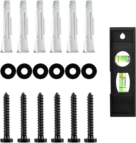 MOUNTUP MU0041-B - Kit de pernos de retraso para montaje de pared de TV viene con perno de retraso M8 × 2.559 in y arandela para perno de madera,