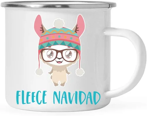 Miniatura 15 de Andaz Press Taza de café de acero inoxidable con temática de alpaca de 11 onzas, regalo de broma, colorido gráfico de llama bohemio, 1 paquete, taza