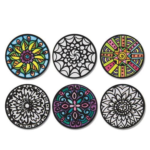 Miniatura 2 de Mini mandalas colgantes Velvet Art (paquete de 24)