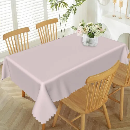 Miniatura 24 de 52x70inches Apple Green Tablecloth Heavy Duty Washable Polyester Fabric Table Cloth Rectangular Solid Color Table Cover for Kitchen Dining Room