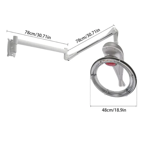 Miniatura 7 de Máquina de cuidado del cabello rotativa orbital montada en la pared, máquina de aceite para hornear para secar el cabello para secarse el cabello
