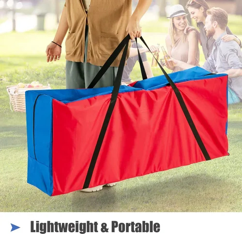 Miniatura 6 de HONEY JOY Bolsa de transporte y almacenamiento gigante 4 en una fila, bolsa de transporte grande y resistente para juego gigante de 4 en punta