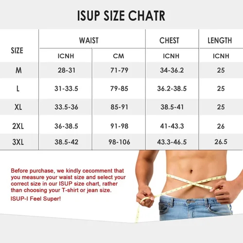 Miniatura 5 de ISUP Mens Compression Shirt Slimming Undershirt Shapewear Body Shaper Chest Compression Tummy Control Tank Top