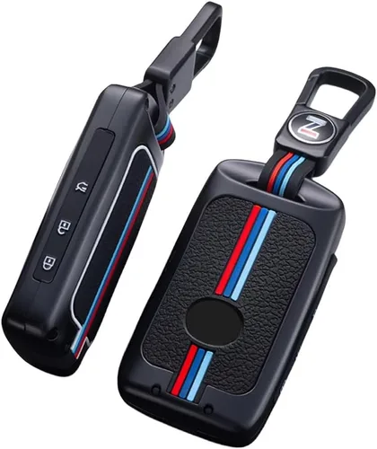 Carcasa de aleación de zinc para llave de coche para Mazda 3 6 Alexa CX3 CX4 CX5 CX7 CX8 CX9 CX-30 CX50 BP BF Sch5 MX-5, Negro -