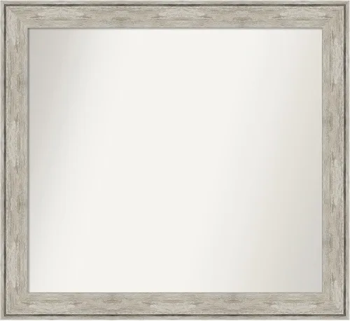 Miniatura 166 de Amanti Art Espejo de baño plateado para sobre fregadero, 28 x 47 pulgadas, espejo rectangular de plata imperial, marco de madera tradicional de gran