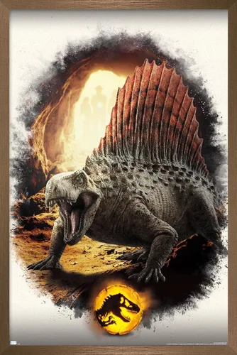 Miniatura 14 de Trends International Jurassic World: Dominion - Póster de pared focal Dimetrodon, 22.375 x 34 pulgadas, versión enmarcada en negro Versión con marco