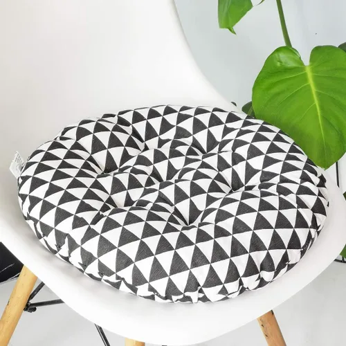 Miniatura 29 de vctops Cojín redondo suave bohemio para silla de jardín, patio, hogar, cocina, oficina, asiento, cojín de 16 pulgadas de diámetro Towel