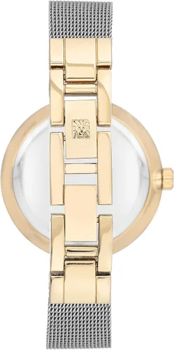 Miniatura 2 de Anne Klein Reloj de pulsera de malla acentuada con cristal prémium para mujer