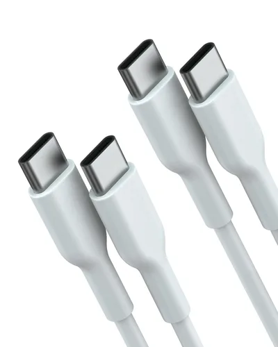 Miniatura 8 de Cable USB C a USB C (paquete de 2, 6 pies, 60 W/3 A) para iPhone 15, carga rápida para iPhone 15 Pro Max Plus, iPad Mini 6/Pro 2021, iPad Air 4
