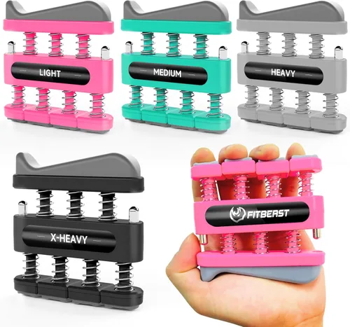 Miniatura 9 de FitBeast Fortalecedor de Dedos, Ejercicio de Dedos, Ejercicio de Mano para Mejorar la Destreza y Fuerza en Dedos, Manos, Antebrazos – Entrenador