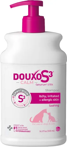 Miniatura 11 de Champú Douxo S3 Calm, Contiene 0.75% Ophytrium, Calmante, Para Piel Con Picazón, Irritación o Alergia, Para Perros y Gatos, 6.7 fl. oz. (200mL)