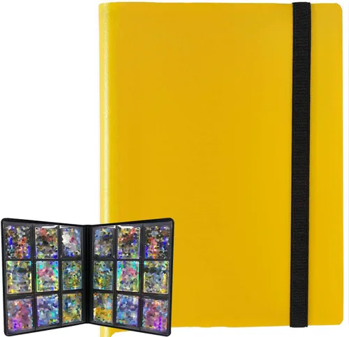 Miniatura 11 de Carpeta para tarjetas coleccionables, 9 bolsillos de colección de álbumes de tarjetas para tarjetas de béisbol Yugioh MTG, protección