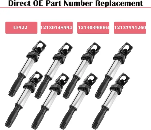 Miniatura 2 de Juego de 8 bobinas de encendido para 4.4L 4.8L V8 BMW X5 650i 645Ci 550i 545i 750i 745i 750Li 745Li 745Li Z4 2002 2003 2004 2005 2006 2007 2007 2007