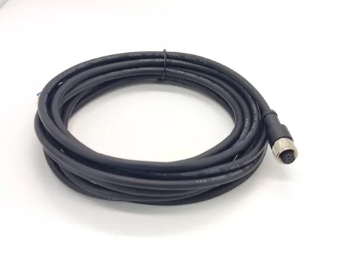 Miniatura 52 de Elecbee Cable M12 A-Code Conector recto de cabeza hembra individual Cable eléctrico de enchufe de aviación (cable de 12 pines 1M/3.3 pies)