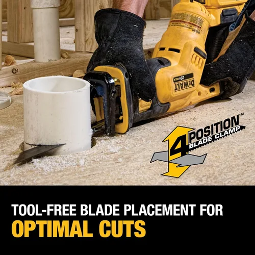 Miniatura 5 de DEWALT Kit de sierra recíproca inalámbrica MAX* de 20 V, compacto, 2 amperios hora (DCS387D1)