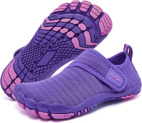 Miniatura 32 de Racqua Zapatos acuáticos para niños y niñas, de secado rápido, ligeros, para piscina, natación, playa, deportes, zapatos acuáticos