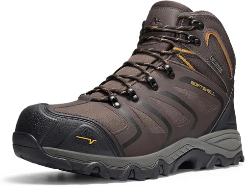 Miniatura 11 de NORTIV 8 Botas de trabajo impermeables para hombres botas de construcción de seguridad con punta de acero ARMADILLO-STL