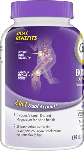Miniatura 10 de Caltrate 600 Plus D3 Plus Minerals Tabletas de suplemento de calcio y vitamina D, suplemento de salud ósea y mineral para adultos, 120