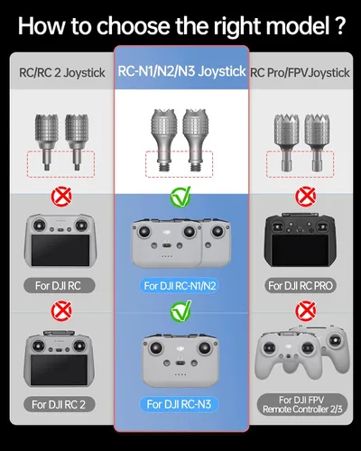 Miniatura 2 de LKTOP 3 pares de mandos de mando a distancia para DJI RC-N3/N2/N1, SKYROVER X1, piezas de repuesto para DJI Neo/2, Flip, Mini 4K, Mini 5/4/3 Pro