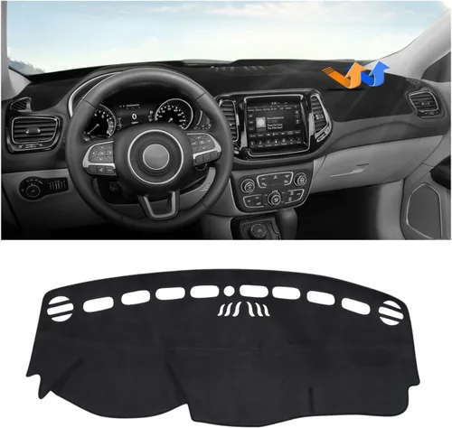 Miniatura 49 de Autorder - Tapete para salpicadero para 2007-2013 Chevy Chevrolet Silverado/GMC Sierra con dos guanteras, accesorios, cubierta de salpicadero